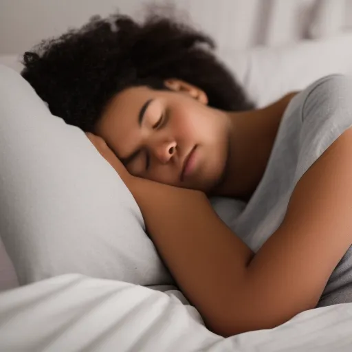 

A picture of a person sleeping peacefully in bed, with the words "Sleep is essential for good health" written across the image.